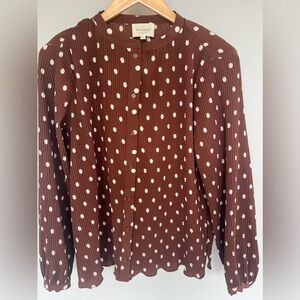 Sézane pleated blouse size 34